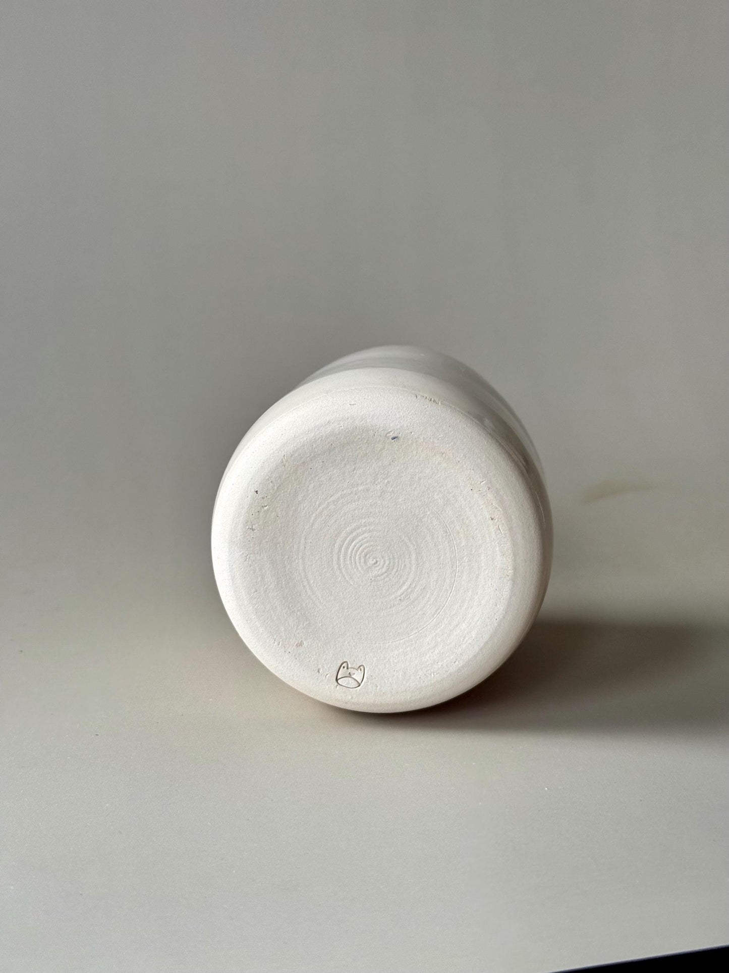 Ceramic Pink Kitty Travel Mug Handmade