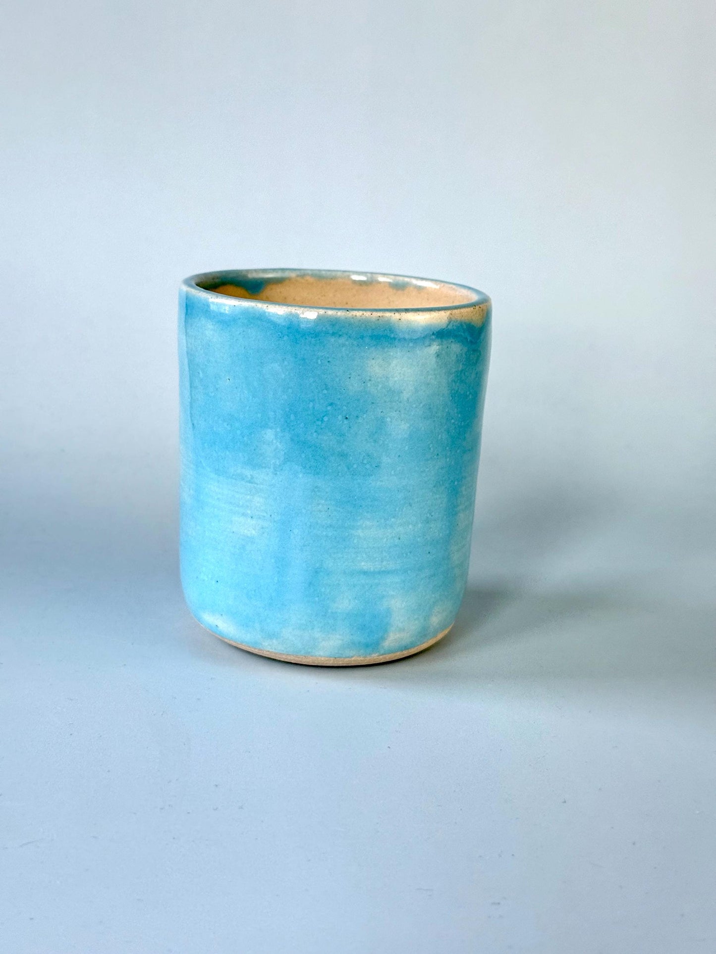 Blue Frog with Stars Ceramic Cup / Pot