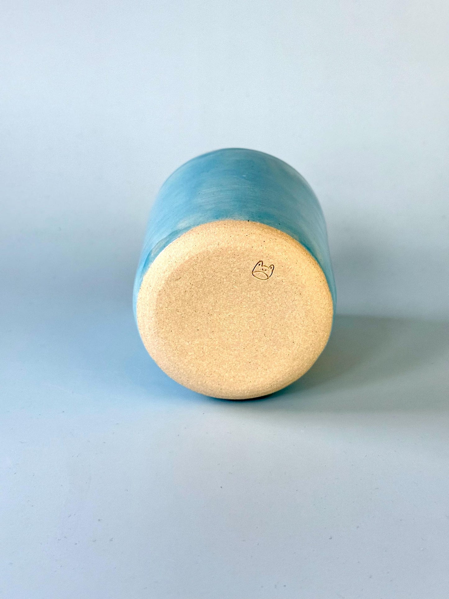 Blue Frog with Stars Ceramic Cup / Pot