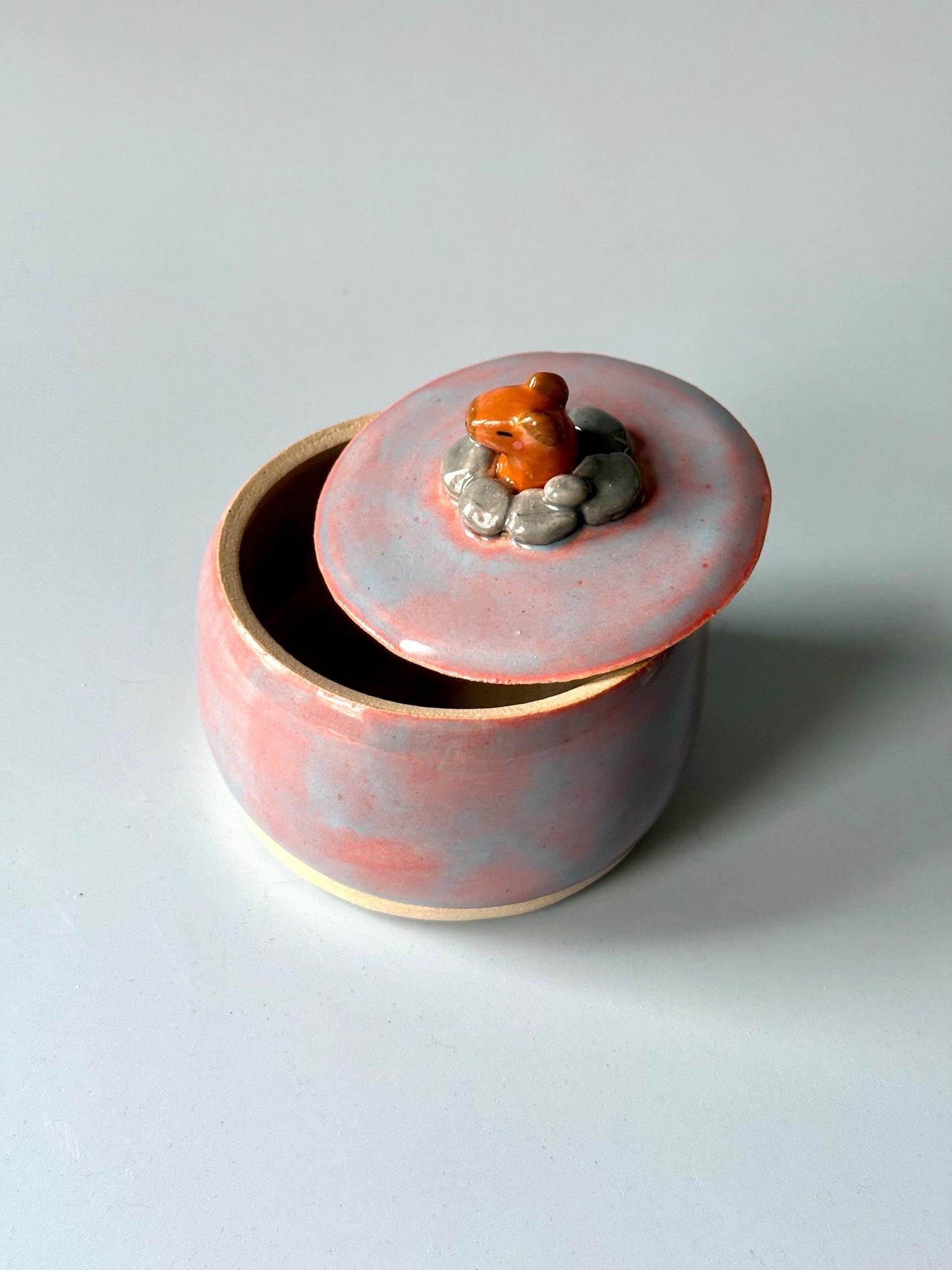 Capybara Hot Spring Ceramic Jar / Pot