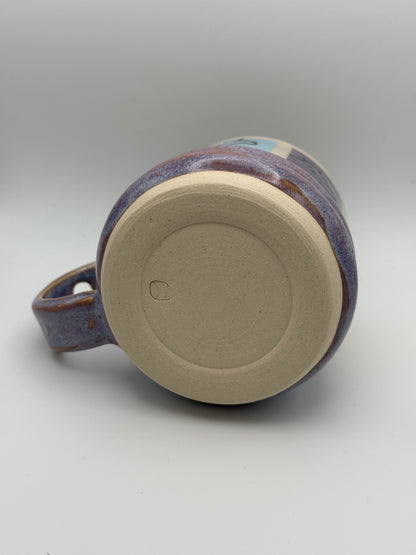 Lavender Bubbled Cat Mug 2