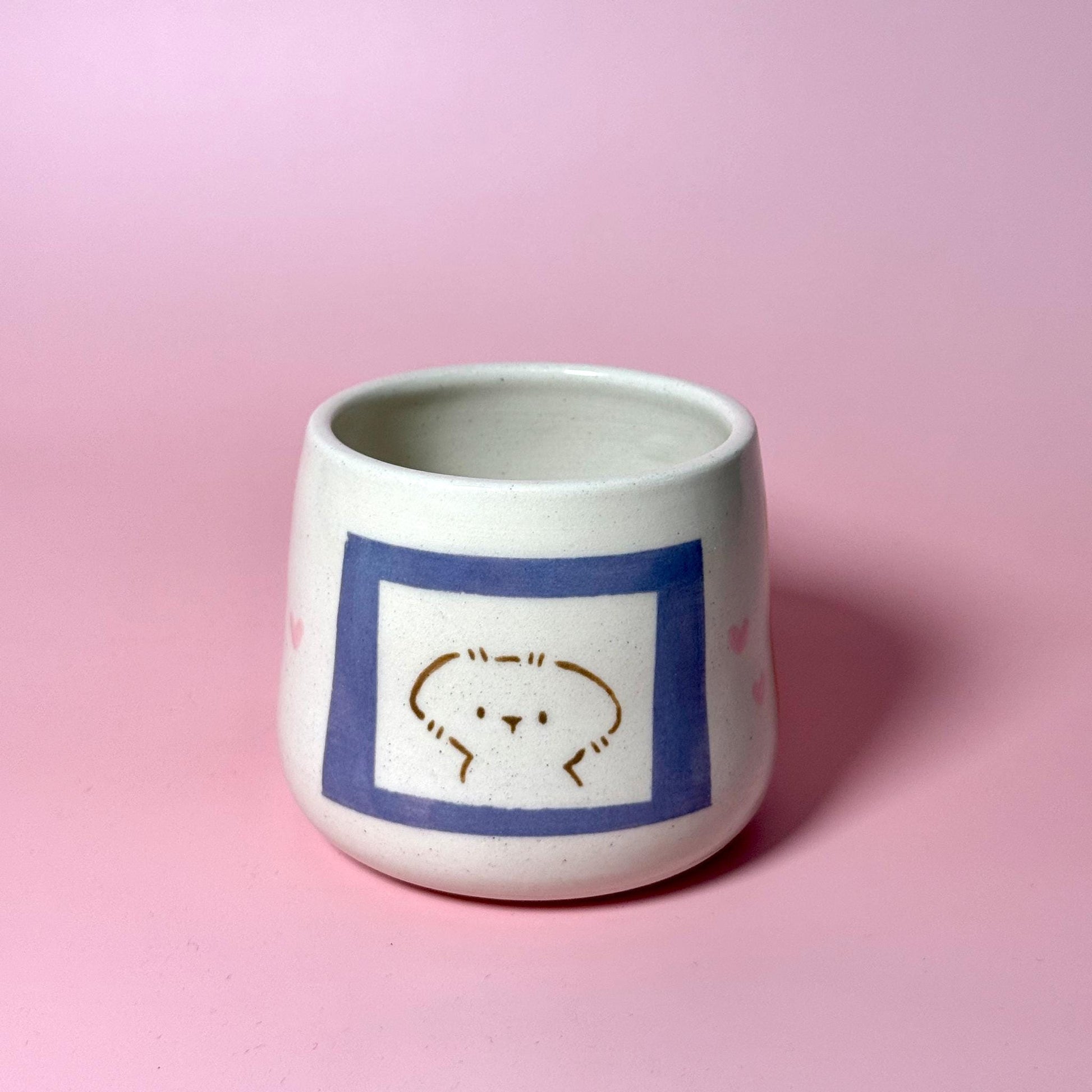 Pup Dog Portrait Handmade Handpainted Unique Mug