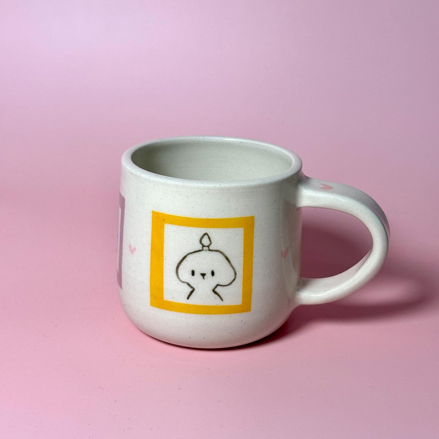 Pup Dog Portrait Handmade Handpainted Unique Mug 2