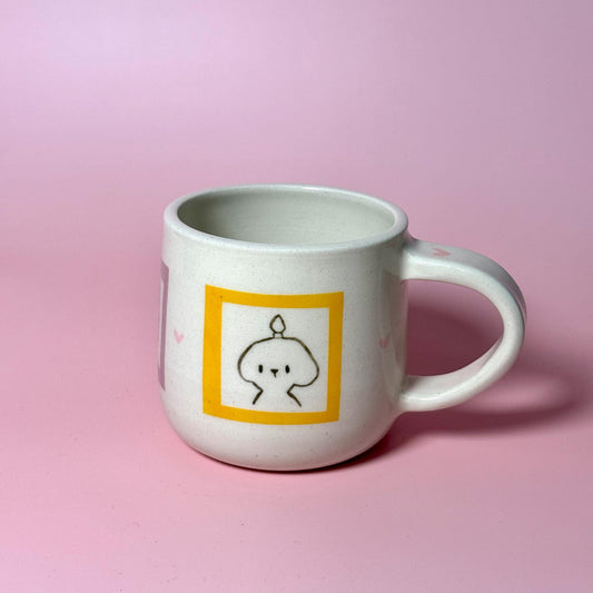 Pup Dog Portrait Handmade Handpainted Unique Mug 2