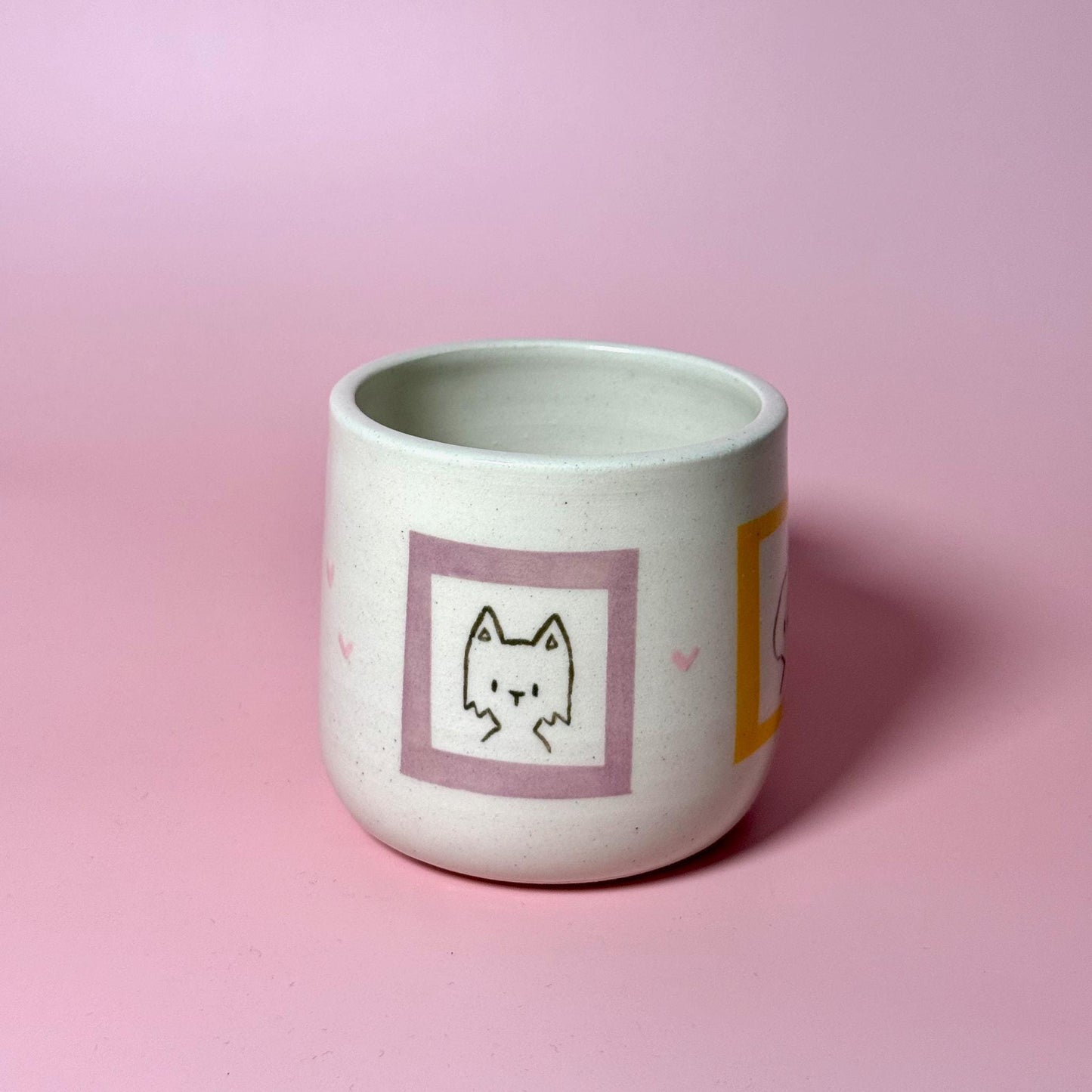 Pup Dog Portrait Handmade Handpainted Unique Mug 2