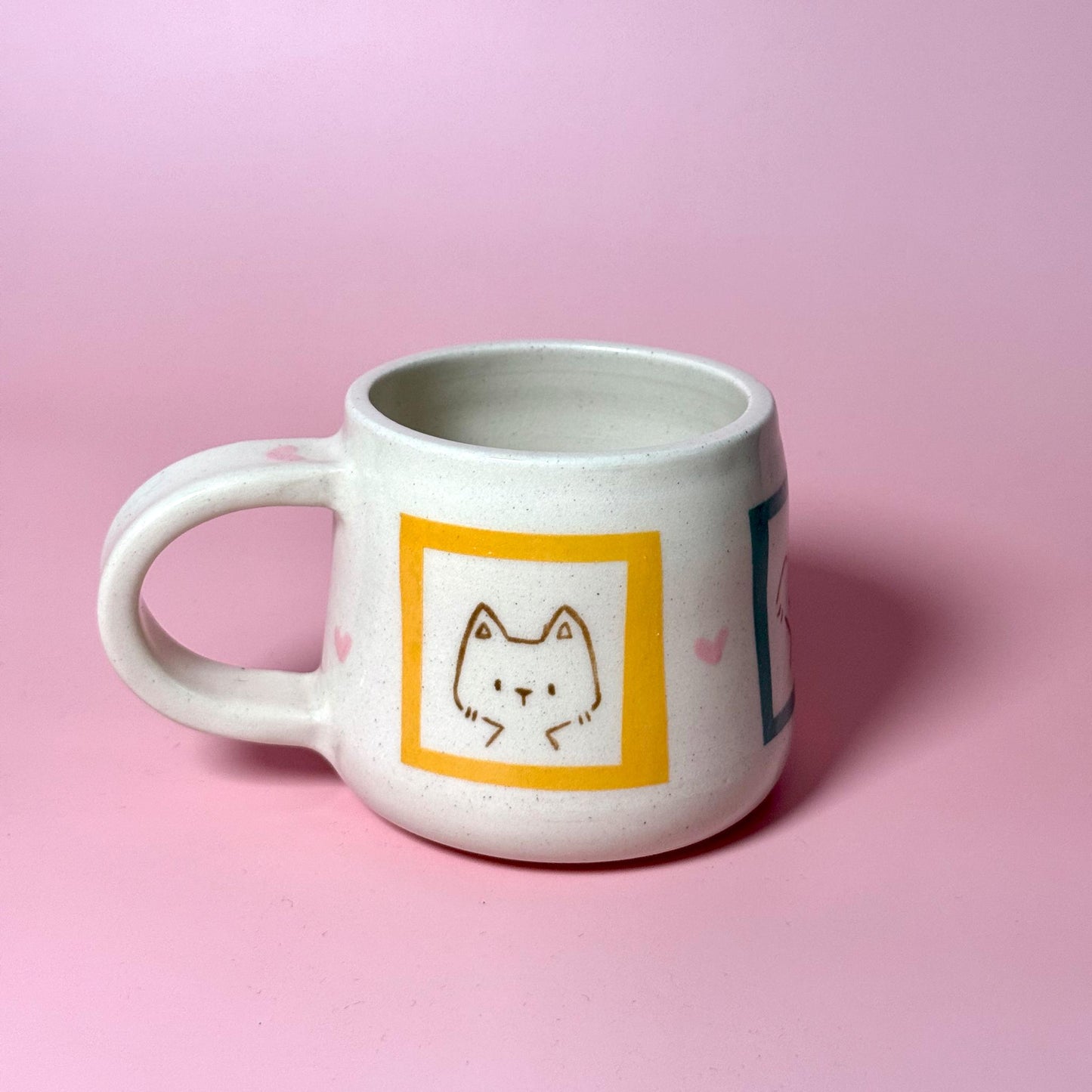 Pup Dog Portrait Handmade Handpainted Unique Mug 3