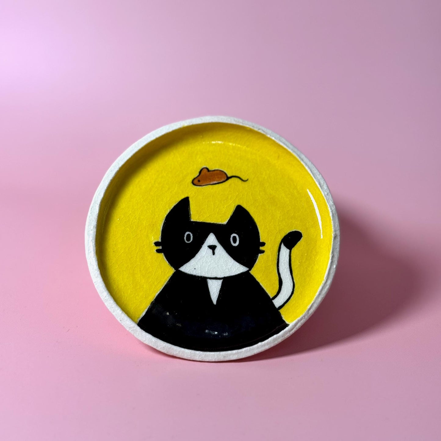 Cat Series Trinket Dish Key Holder Coaster