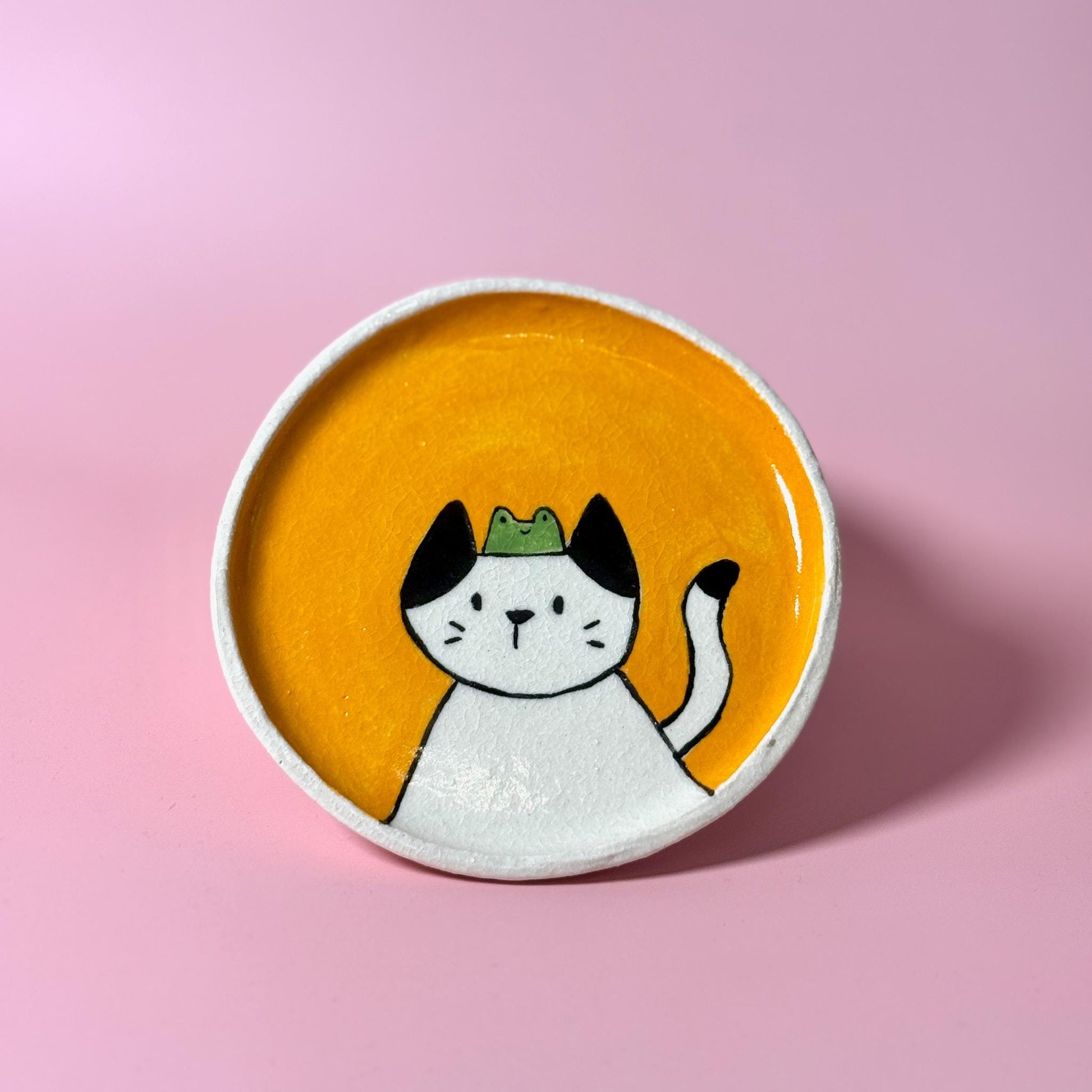 Cat Series Trinket Dish Key Holder Coaster