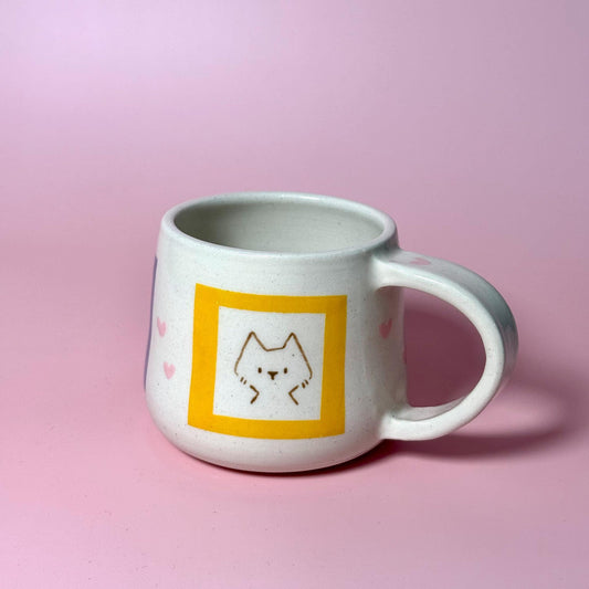 Pup Dog Portrait Handmade Handpainted Unique Mug