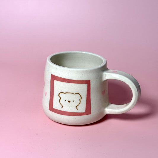 Pup Dog Portrait Handmade Handpainted Unique Mug 3