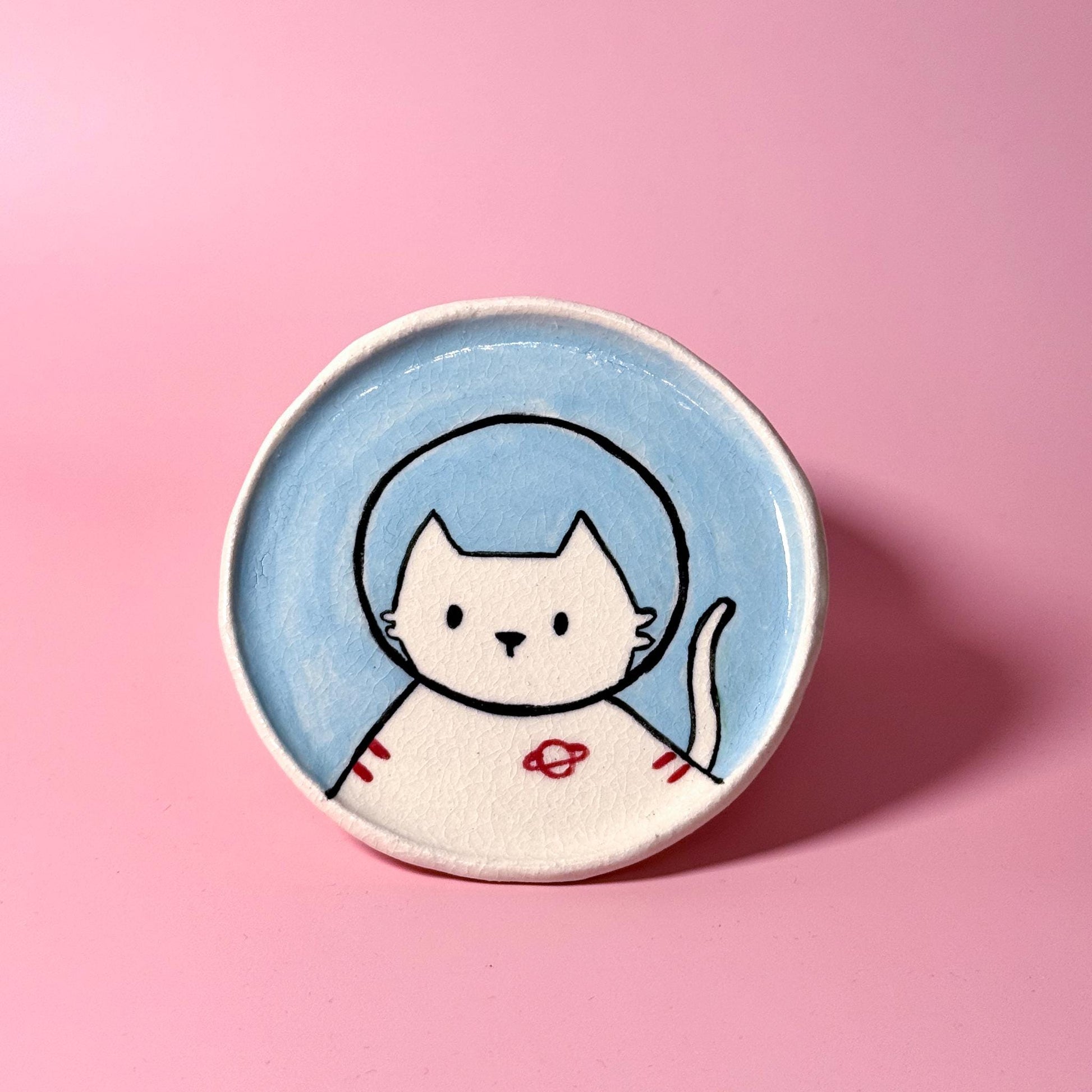 Cat Series Trinket Dish Key Holder Coaster
