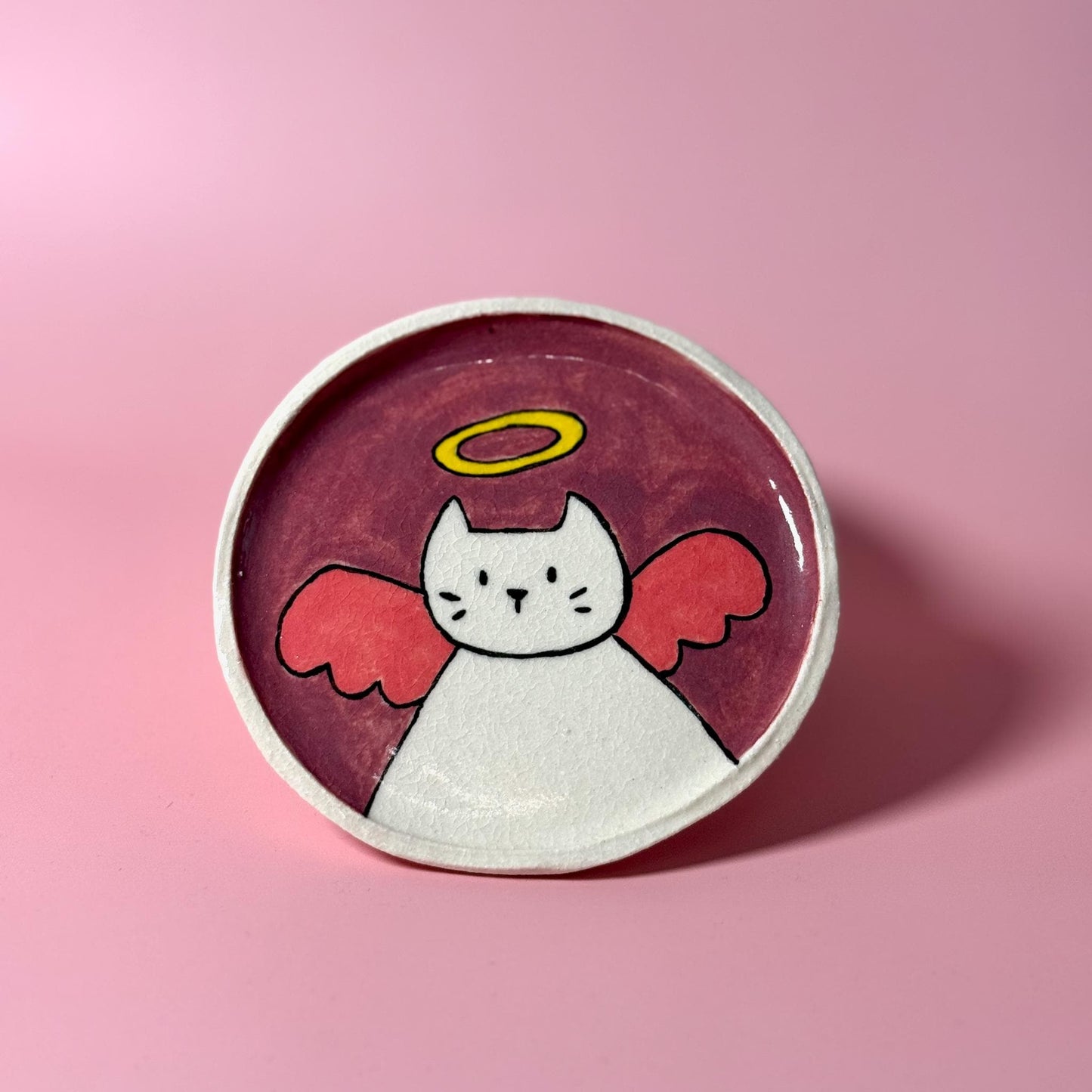 Cat Series Trinket Dish Key Holder Coaster