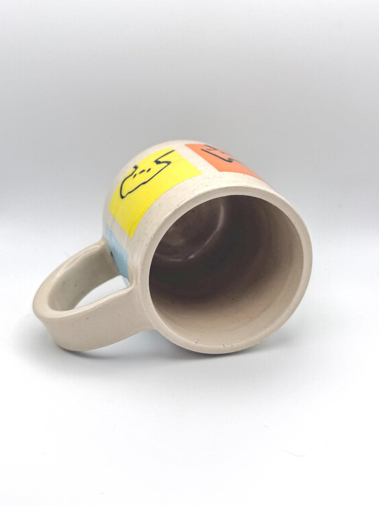 Colourblock Dogs Handmade Ceramic Mug