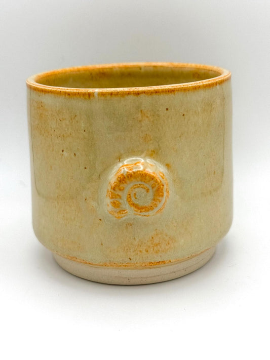 Ammonite Fossil Handmade Small Tumbler Cup