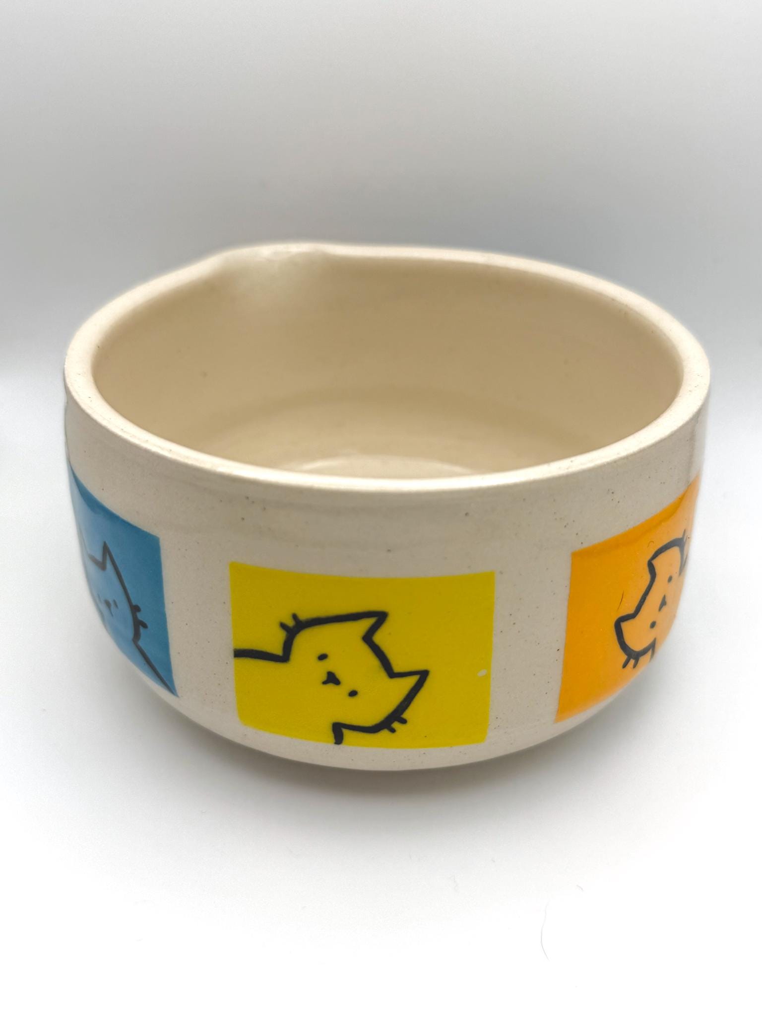 Colourful Cats Matcha Ceramic Chasen Bowl