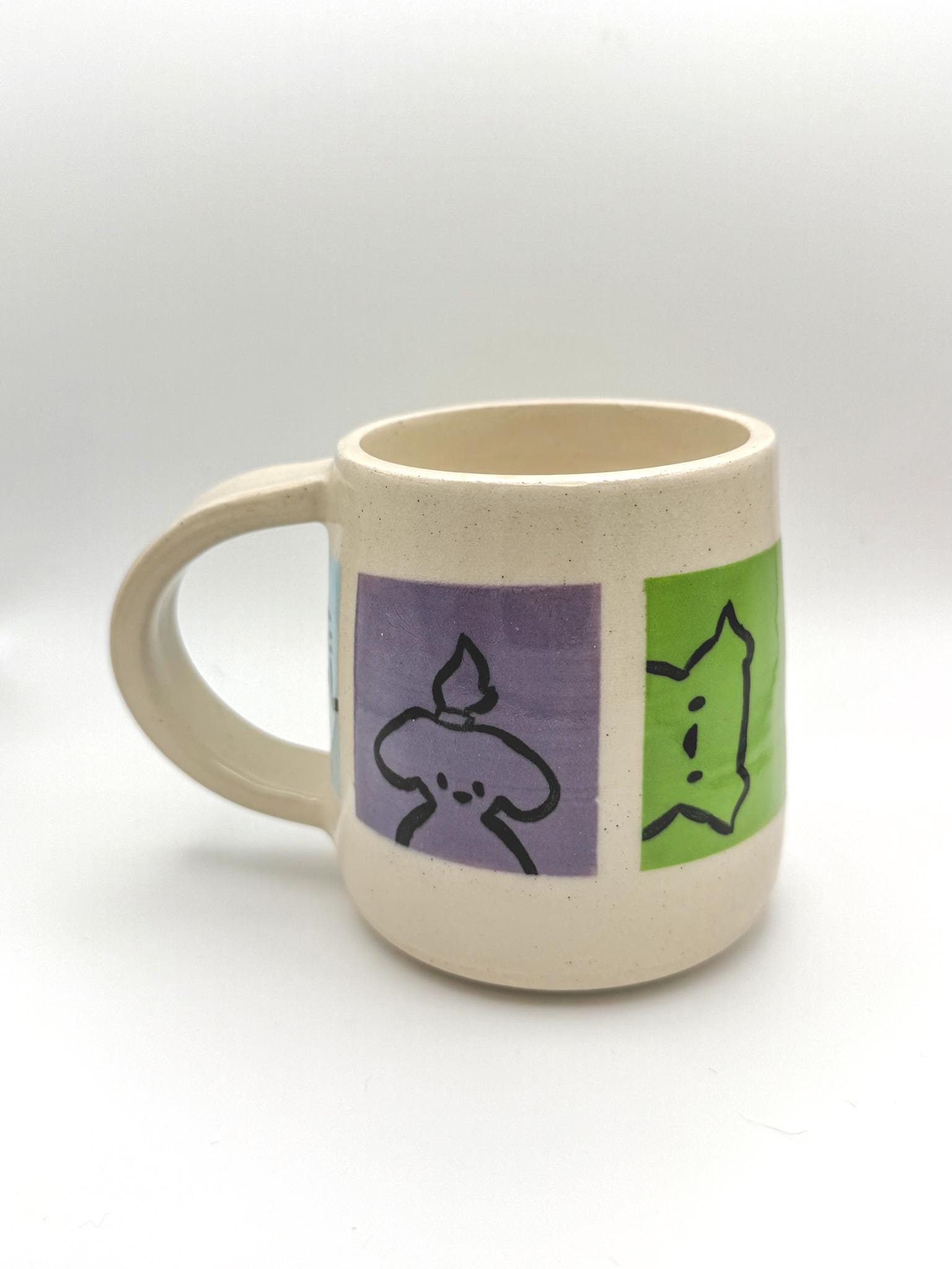 Colourblock Dogs Handmade Ceramic Mug