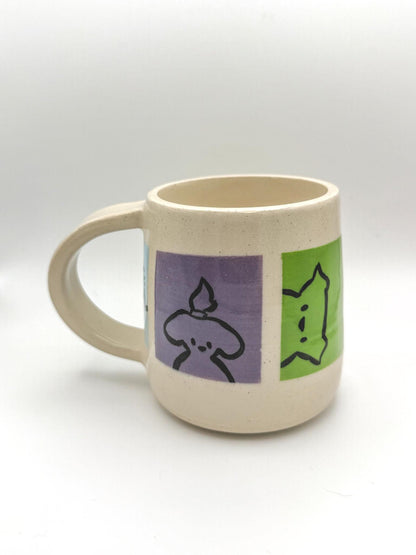 Colourblock Dogs Handmade Ceramic Mug